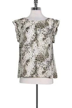 Alice & Olivia - Silk Animal Print Shirt Sz M