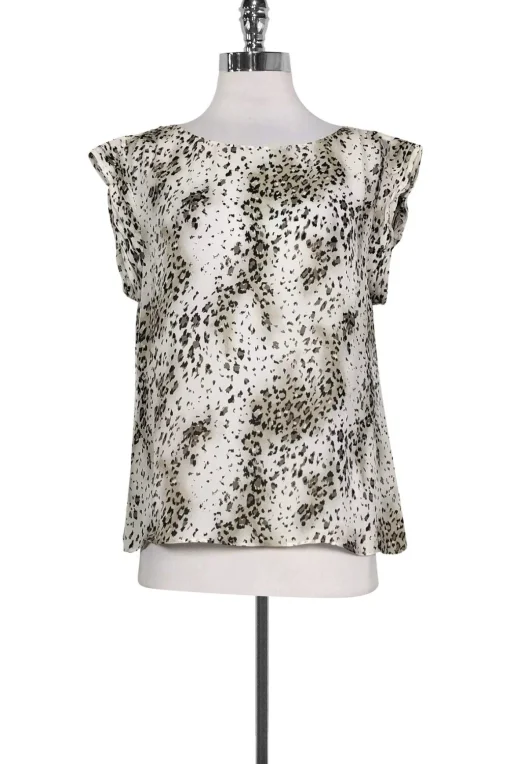 Alice & Olivia - Silk Animal Print Shirt Sz M