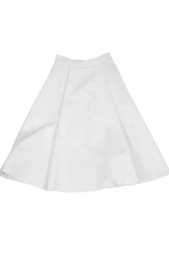 Alice & Olivia - White Flared Midi Skirt Sz 0
