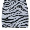 Alice & Olvia - Zebra Print Sequin Mini Skirt Sz 0