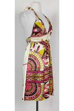 Alice & Trixie - Paisley Halter Silk Dress Sz XS