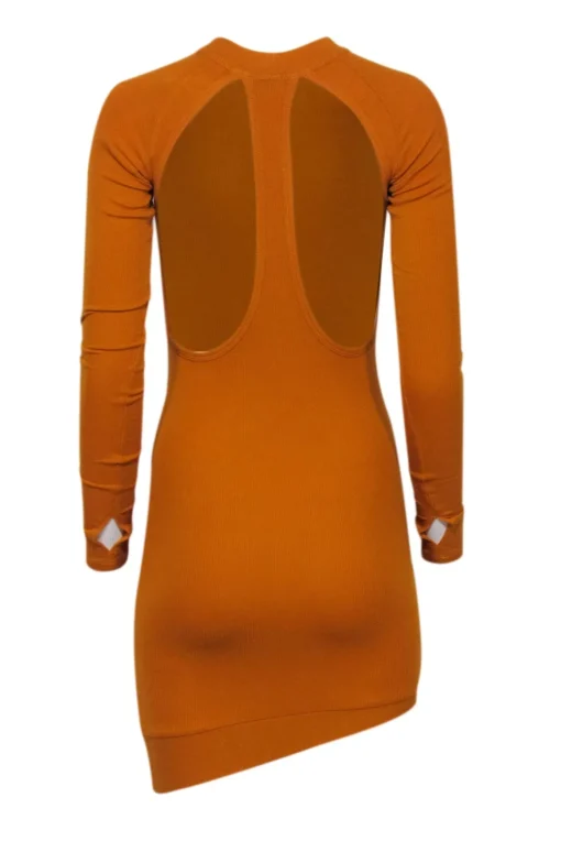 Alix NYC - Marigold Ribbed Knit Mini Dress w/ Back Cut-Out Sz S