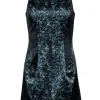 All Saints - Black & Green Marble Print "Heidi" Dress Sz 6