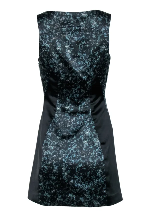 All Saints - Black & Green Marble Print "Heidi" Dress Sz 6