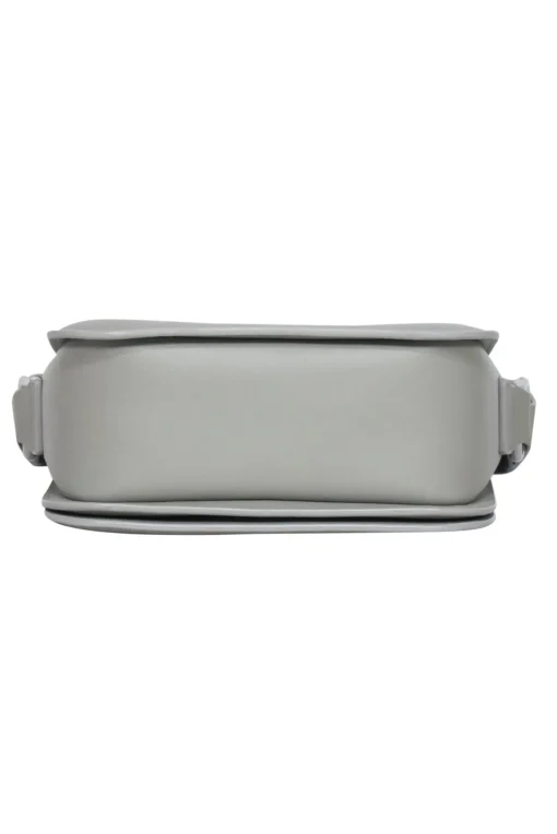 All Saints - Light Gray Smooth Leather Convertible Crossbody