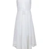 All Saints - White "Celeste" High-Low Midi Dress Sz 2