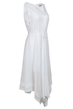 All Saints - White "Celeste" High-Low Midi Dress Sz 2
