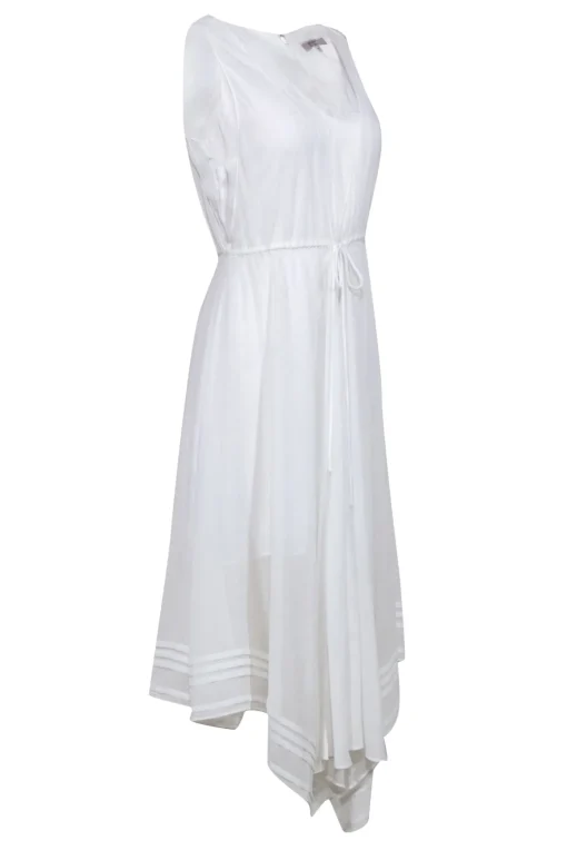 All Saints - White "Celeste" High-Low Midi Dress Sz 2