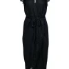 Amanda Uprichard - Black Star Lace Flutter Cap Sleeve Formal Dress Sz M