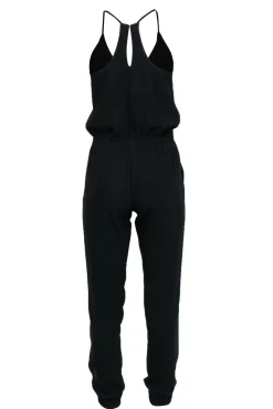 Amanda Uprichard - Black Sleeveless Skinny Leg Racerback Romper Sz XS