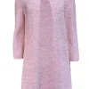 Amina Rubinacci - Coral, Cream, & Silver Speckled Knit Cardigan Sz XXL