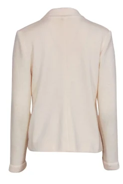 Amina Rubinacci - Cream Wool Knit Blazer Sz M