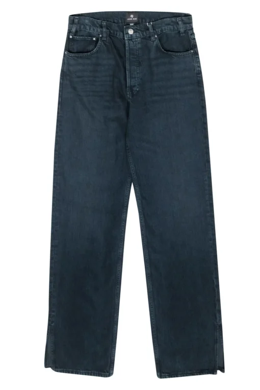 Anine Bing- Dark Wash Mid Rise Relaxed Jeans Sz 8