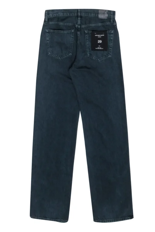 Anine Bing- Dark Wash Mid Rise Relaxed Jeans Sz 8