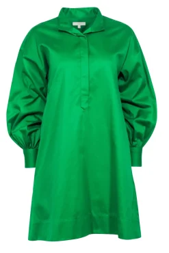 Ann Mashburn - Green Collared Shirt Dress Sz S