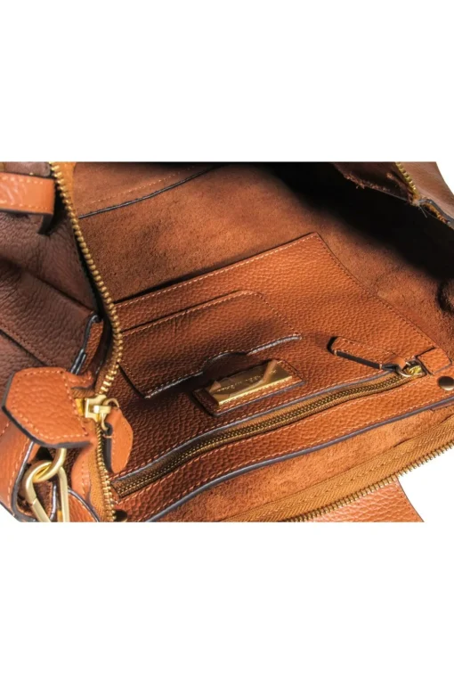 Annabel Ingall - Camel Leather Fold-Over Satchel