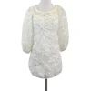 Anne Fontaine - White 3D Swirl Print Tunic Sz 6