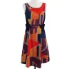 Anni Kuan - Multicolor Geo Print Dress Sz 2
