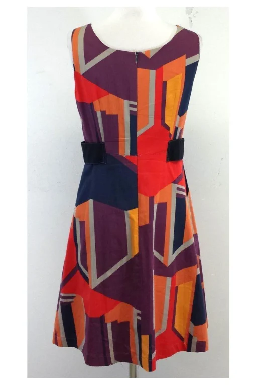 Anni Kuan - Multicolor Geo Print Dress Sz 2