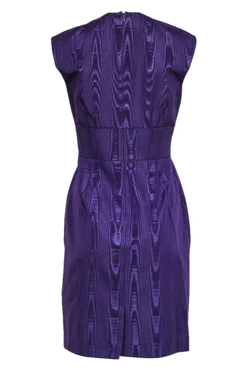 Antonio Melani - Purple Printed "Gretchen" Sleeveless Fitted Sheath Dress Sz 4