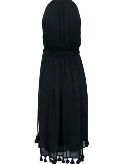 Apiece Apart - Black Sleeveless Fringe Pom Hem Dress Sz 0