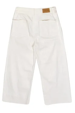 Apiece Apart - White High Waisted Wide Leg Jeans Sz 8