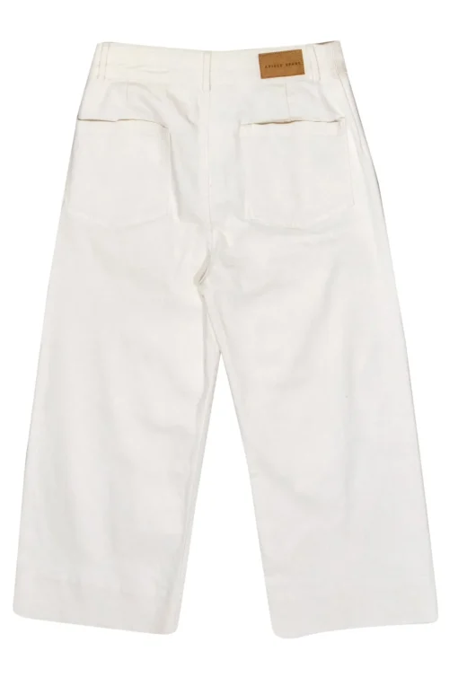 Apiece Apart - White High Waisted Wide Leg Jeans Sz 8