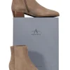 Aquatalia - Beige Suede Upper Short Boots Sz 9