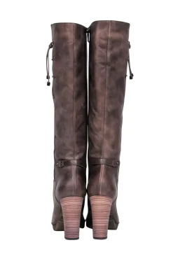 Aquatalia - Brown Leather Waterproof Heeled Over-the-Knee Boots Sz 9.5