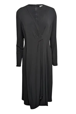 Armani Collezioni - Black V-Neckline Long Sleeve Dress Sz 16