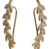 Asha by Ashley McCormick - Gold Dipper "Laurel" Ear Climber Earrings