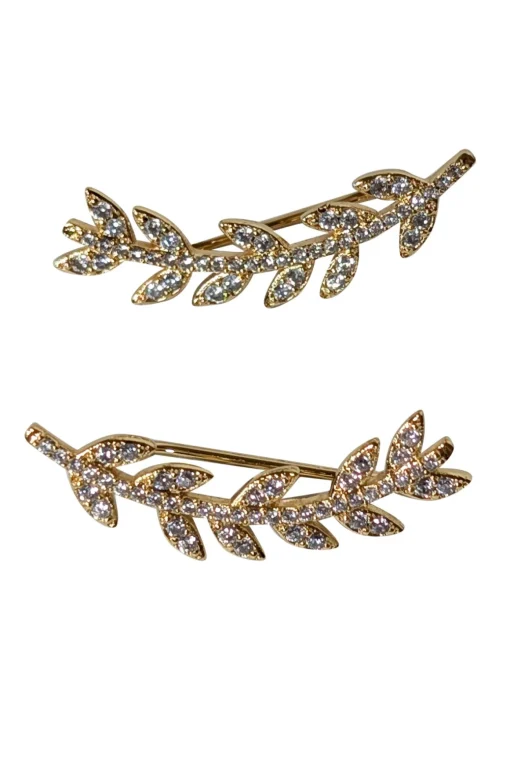 Asha by Ashley McCormick - Gold Dipper "Laurel" Ear Climber Earrings
