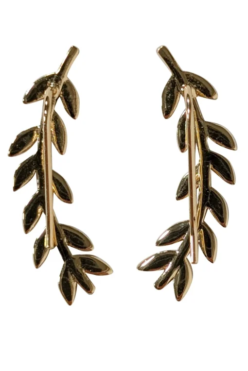 Asha by Ashley McCormick - Gold Dipper "Laurel" Ear Climber Earrings