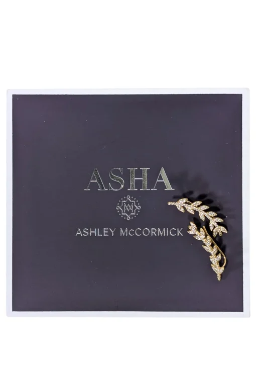Asha by Ashley McCormick - Gold Dipper "Laurel" Ear Climber Earrings