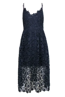 ASTR the Label - Grey Lace Midi Dress Sz XL