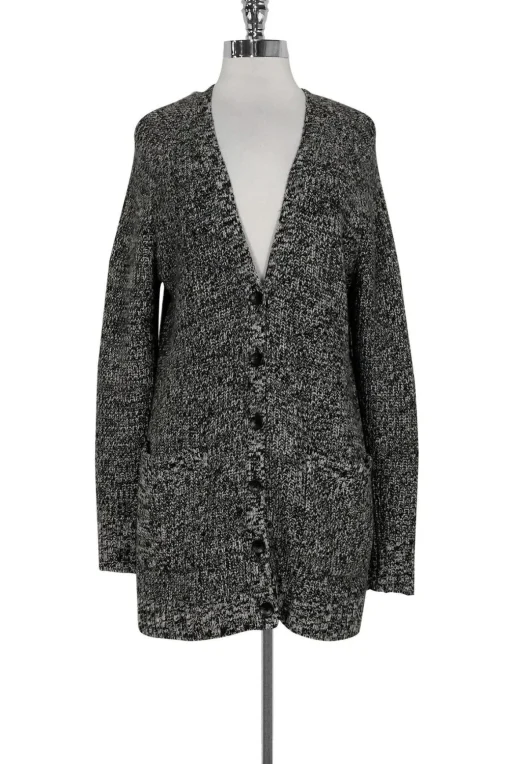 Autumn Cashmere - Black & White Cardigan Sz XS