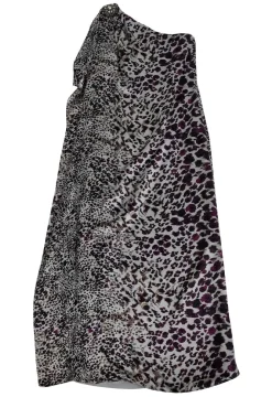 Badgley Mischka - Animal Print One Shoulder Maxi Sz XS