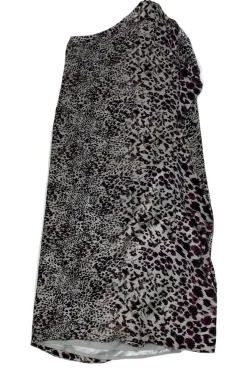 Badgley Mischka - Animal Print One Shoulder Maxi Sz XS