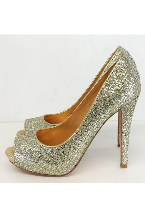 Badgley Mischka - Gold & Silver Metallic Pumps Sz 5.5