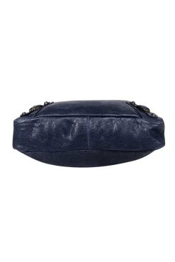 Balenciaga - Navy Leather City Crossbody Bag