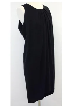 Bally - Black Silk Sleeveless Dress Sz S