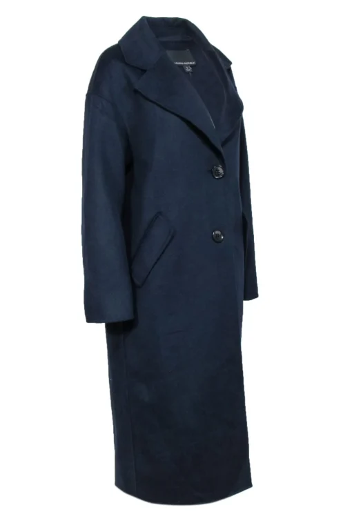 Banana Republic - Navy Wool Blend Long Coat Sz S