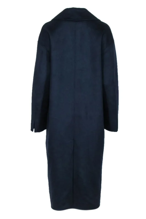 Banana Republic - Navy Wool Blend Long Coat Sz S