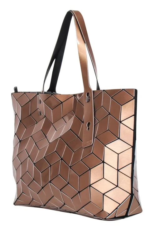 Bao Bao - Golden Bronze Metallic Mosaic Tote