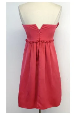 BCBG - Pink Silk Strapless Dress Sz 2