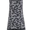 BCBG Max Azria - Black & Grey Circle Print Sleeveless Shift Dress Sz XS