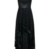 BCBG Max Azria - Black High-Low Sleeveless Formal Dress Sz 6