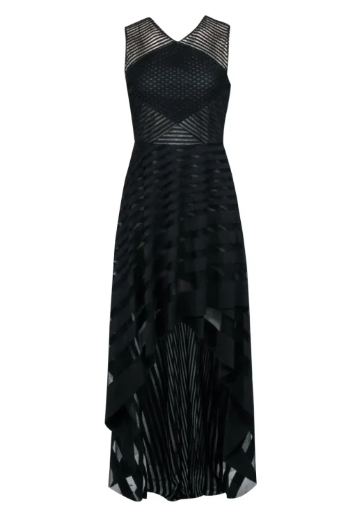BCBG Max Azria - Black High-Low Sleeveless Formal Dress Sz 6