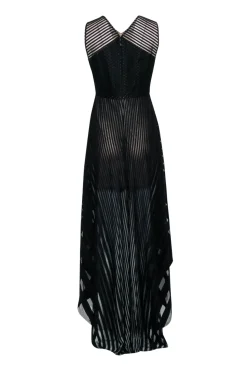 BCBG Max Azria - Black High-Low Sleeveless Formal Dress Sz 6
