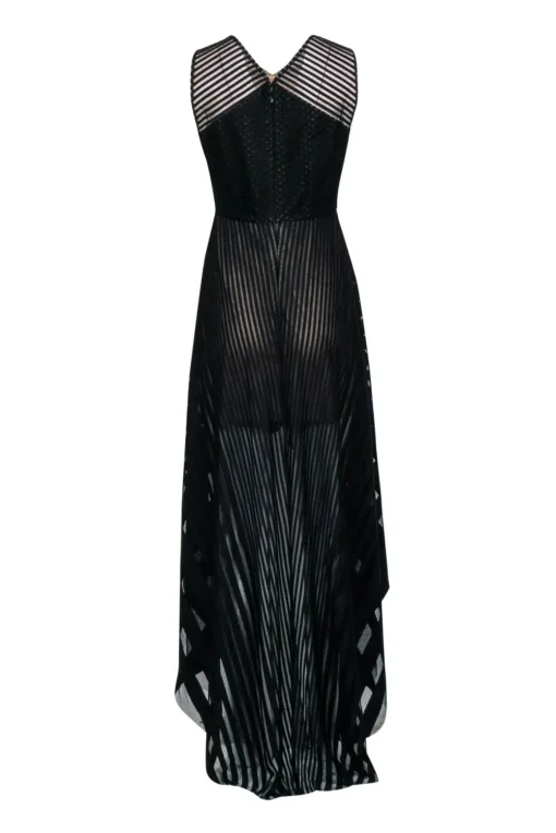 BCBG Max Azria - Black High-Low Sleeveless Formal Dress Sz 6